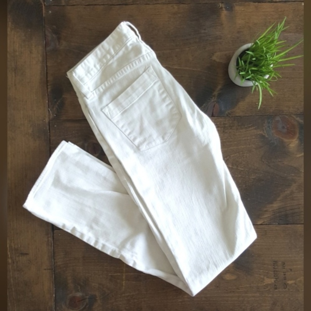 J. Crew Matchstick White Skinny Jeans